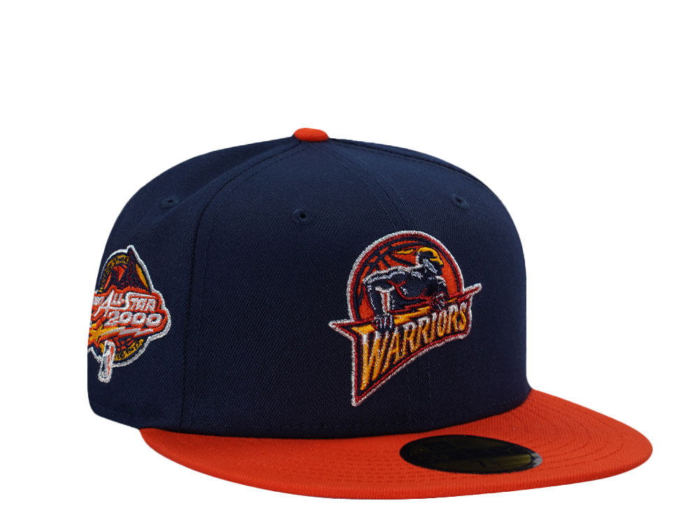 New Era Golden State Warriors All Star Game 2000 Ocean Blue Two Tone Edition 59Fifty Fitted Hat