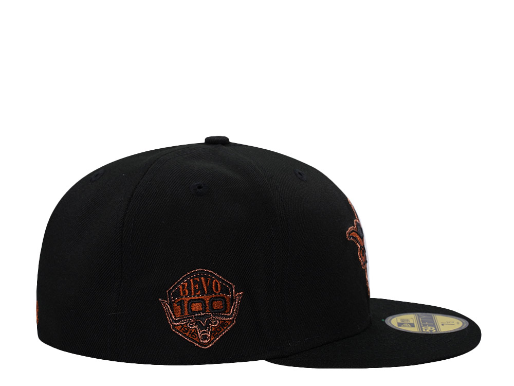 New Era Texas Longhorns Bevo Black Prime Edition 59Fifty Fitted Hat