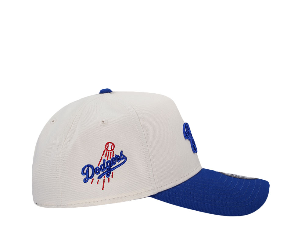 New Era Los Angeles Dodgers Bleed Blue Chrome Two Tone Edition 9Forty A Frame Snapback Hat