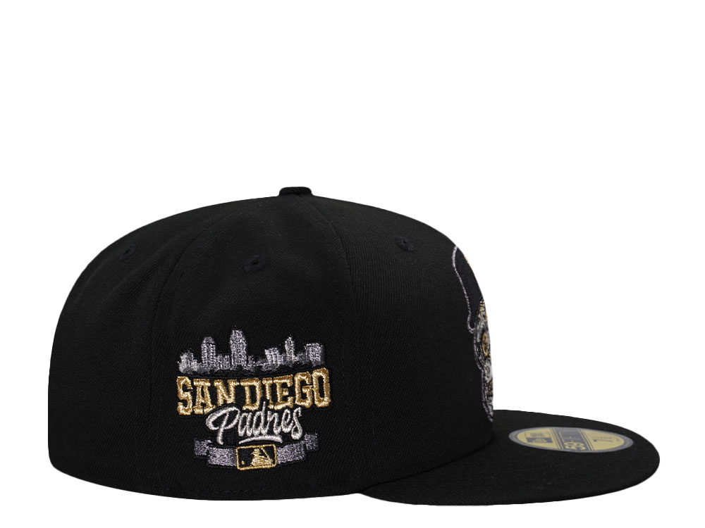 New Era San Diego Padres Black Skull Prime Edition 59Fifty Fitted Hat