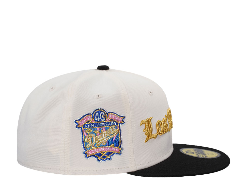 New Era Los Angeles Dodgers 40th Anniversary Script Chrome Two Tone Edition 59Fifty Fitted Hat