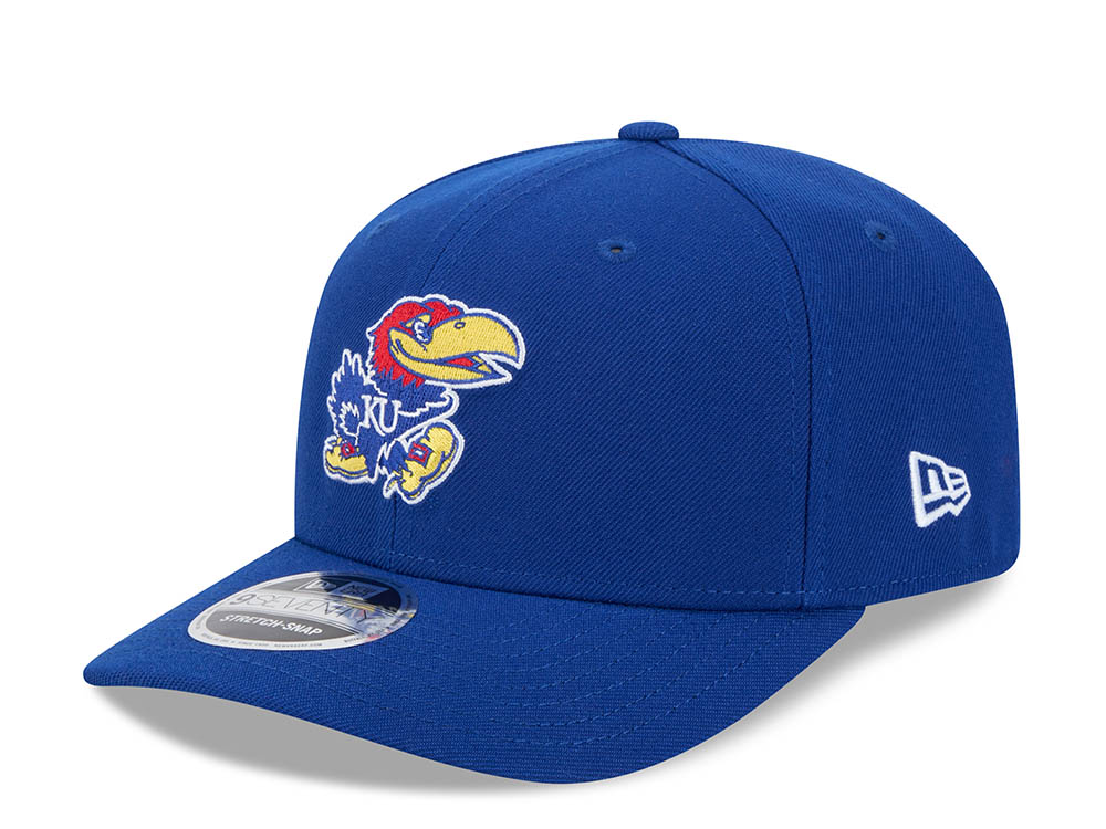 New Era Kansas Jayhawks Blue 9Seventy Stretch Snapback Hat