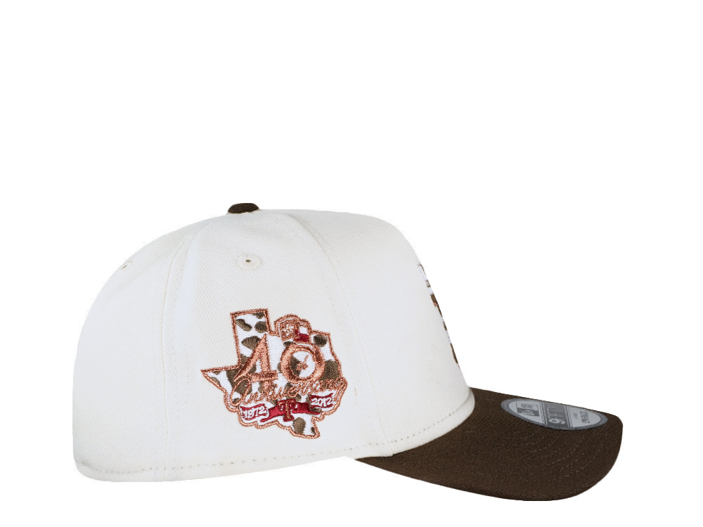 New Era Texas Rangers 40th Anniversary Chrome Two Tone Edition 9Fifty A Frame Snapback Hat