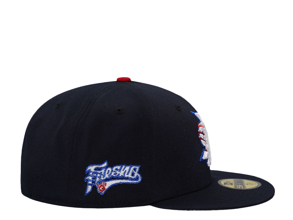 New Era Fresno Grizzlies Navy Throwback Edition 59Fifty Fitted Hat