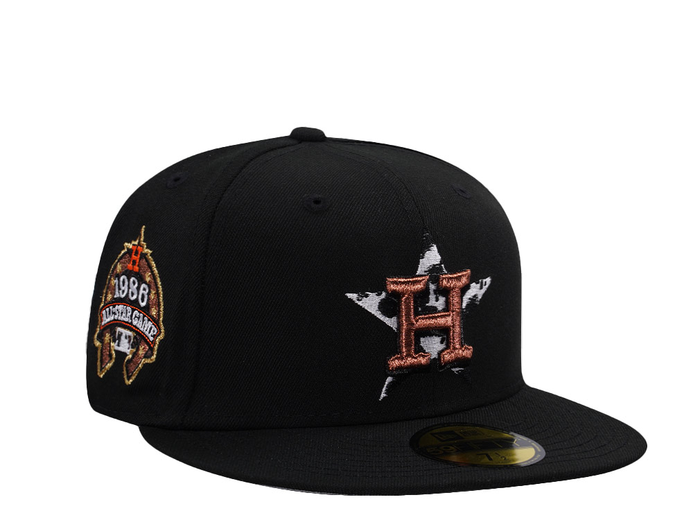 PRE-ORDER New Era Houston Astros All Star Game 1986 Black Prime Edition 59Fifty Fitted Hat