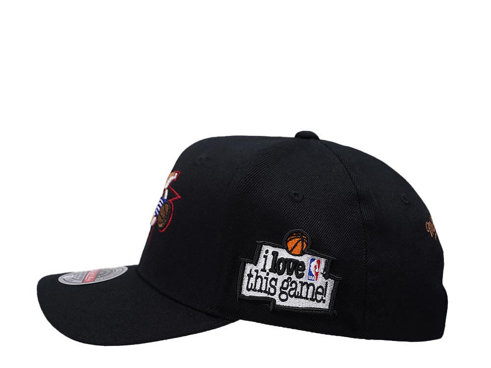 Mitchell & Ness Philadelphia 76ers Love this Game Edition Hardwood Classic Red Flex Snapback Cap