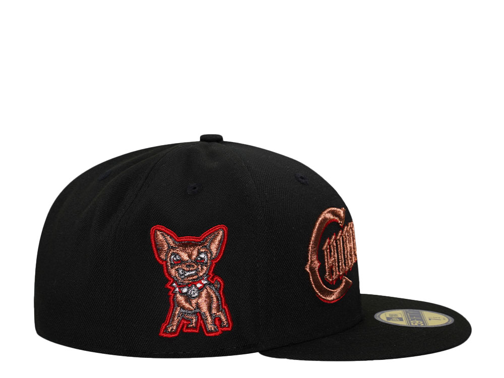 New Era El Paso Chihuahuas Black Copper Edition 59Fifty Fitted Hat