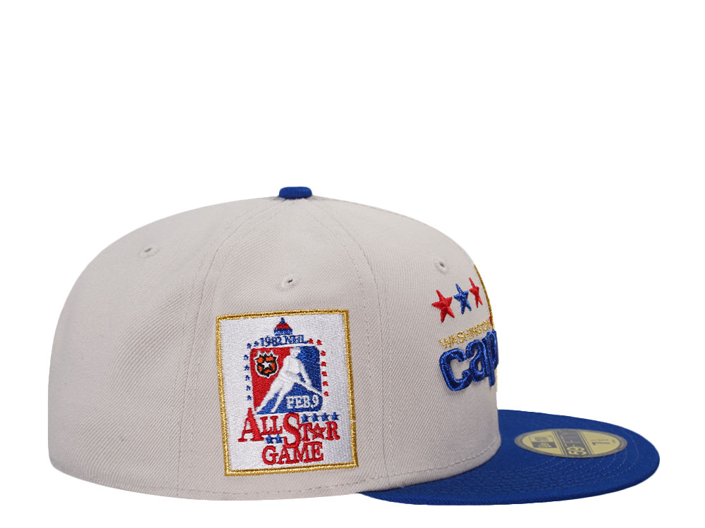 New Era Washington Capitals All Star Game 1984 Stone Two Tone Throwback Edition 59Fifty Fitted Hat