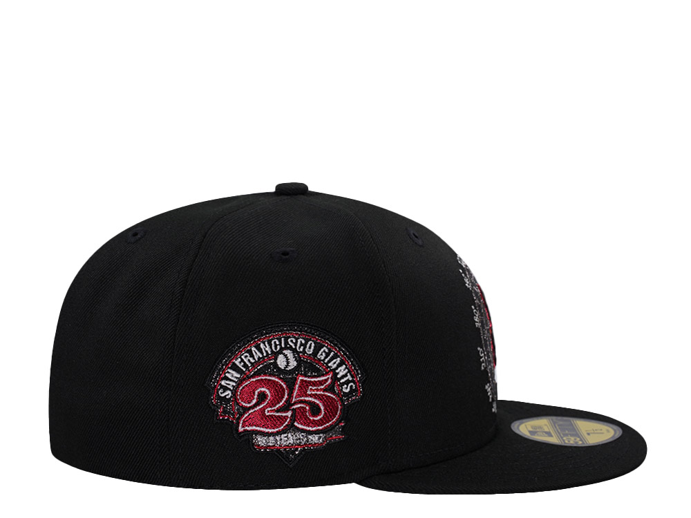New Era San Francisco Giants 25th Anniversary Black Prime Horror Edition 59Fifty Fitted Hat