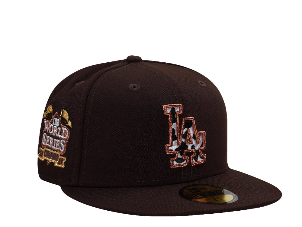 PRE-ORDER New Era Los Angeles Dodgers World Series 2025 Burnt Wood Prime Edition 59Fifty Fitted Hat