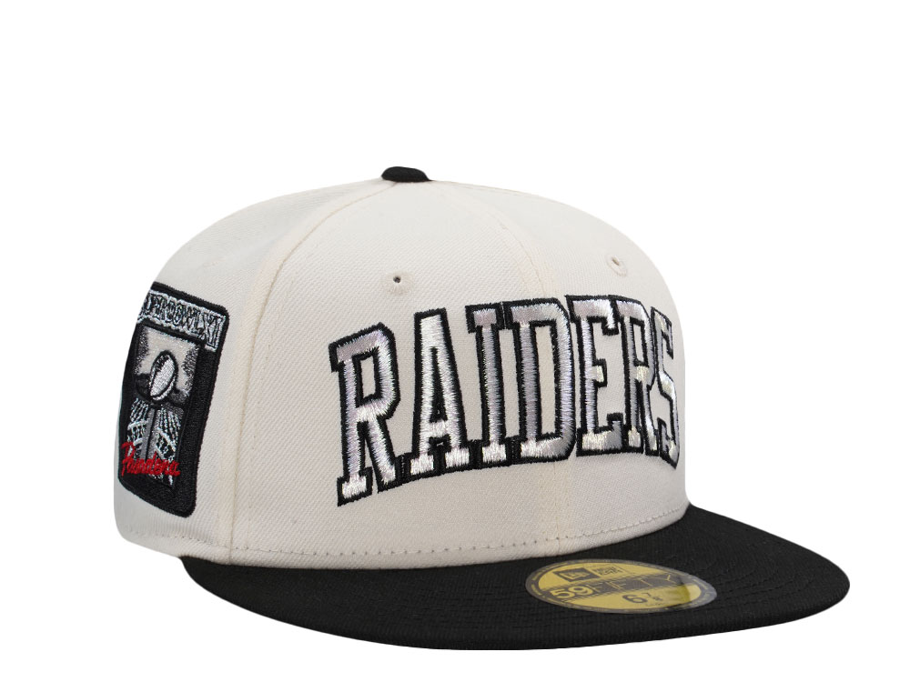 New Era Las Vegas Raiders Super Bowl XI Chrome Two Tone Edition 59Fifty Fitted Hat