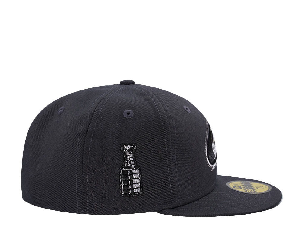 New Era Carolina Hurricanes Stanley Cup Metallic Anthracite Prime Edition 59Fifty Fitted Hat