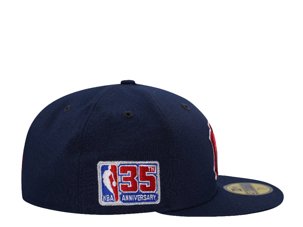 PRE-ORDER New Era New York Knicks 35th NBA Anniversary Navy Prime Edition 59Fifty Fitted Hat
