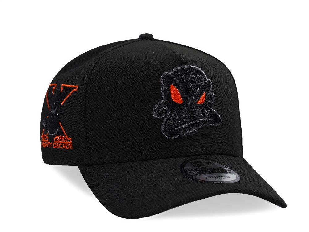 New Era Anaheim Ducks 10th Anniversary Blackout Prime Edition 9Forty A Frame Snapback Hat