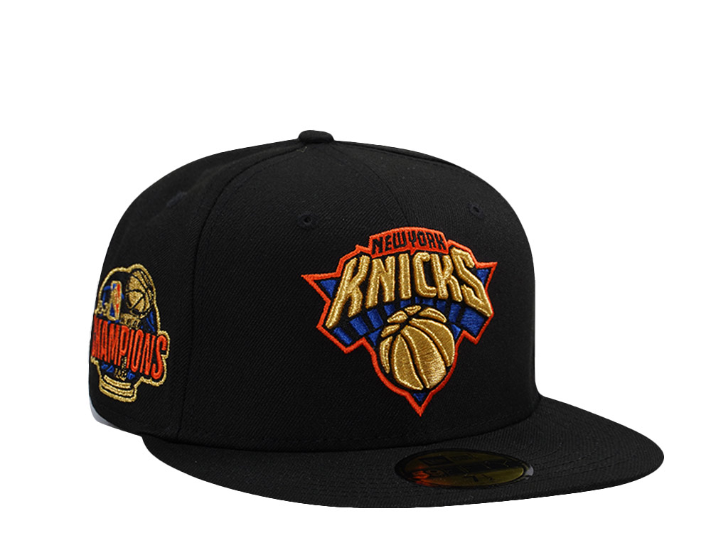 New Era New York Knicks NBA Champions 25-26 Black Prime Edition 59Fifty Fitted Hat