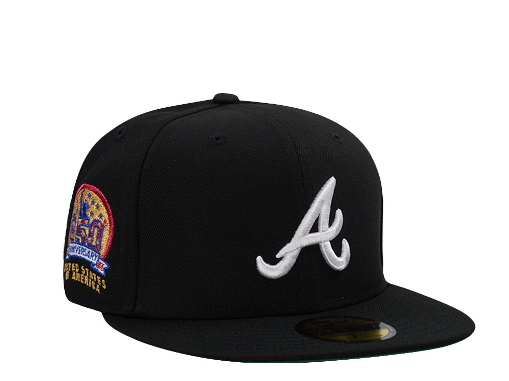 New Era Atlanta Braves 250th Anniversary Black Prime Edition 59Fifty Fitted Hat