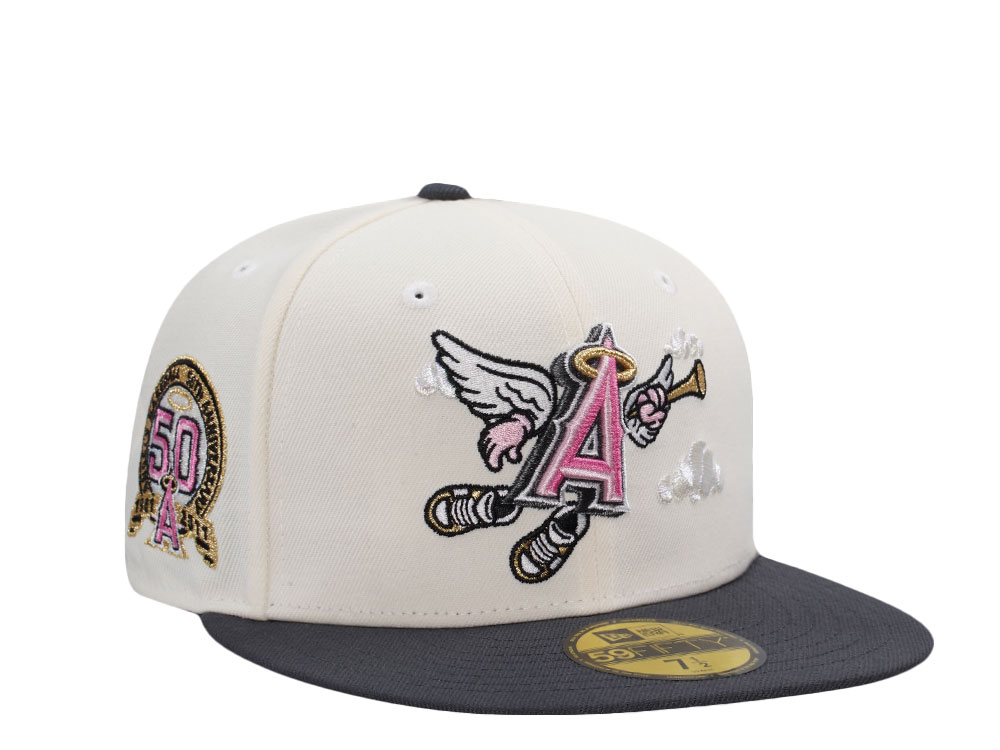 New Era Anaheim Angels 50th Anniversary Chrome Two Tone Edition 59Fifty Fitted Hat