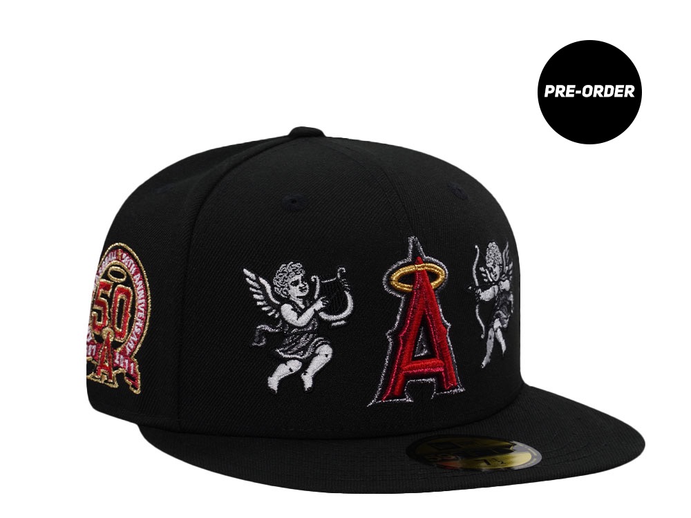 New Era Los Angeles Dodgers World Series Champs 2024 Black Red