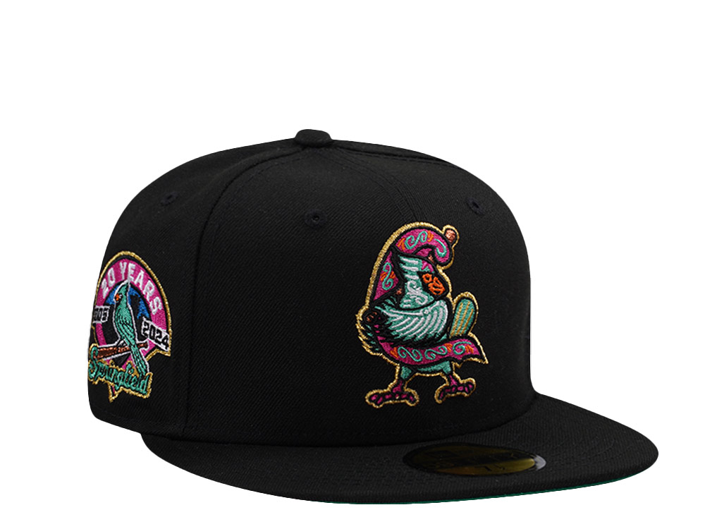 New Era Springfield Cardinals 20th Anniversary Black Prime Edition 59Fifty Fitted Hat
