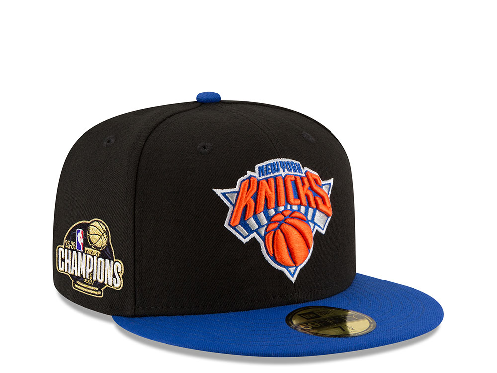 New Era New York Knicks NBA Champions Black Two Tone Edition 59Fifty Fitted Hat