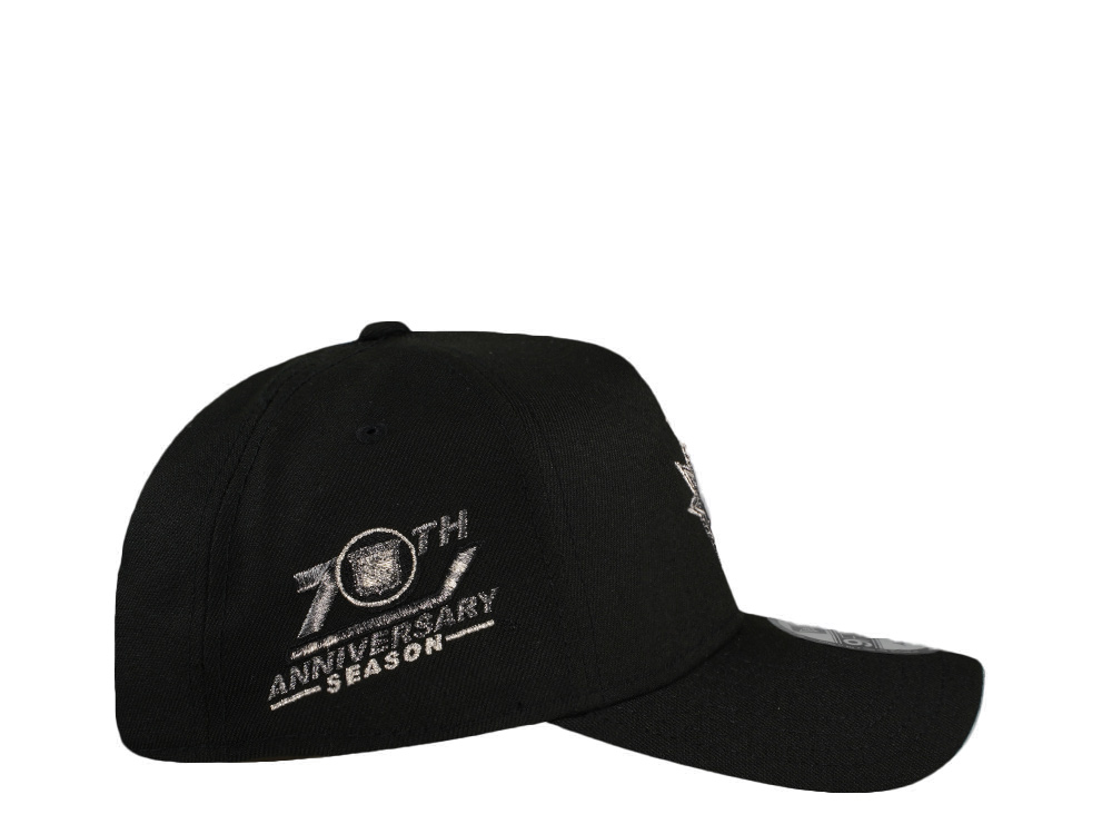 New Era New York Rangers 70th Anniversary Liquid Titanium Edition 9Forty A Frame Snapback Hat