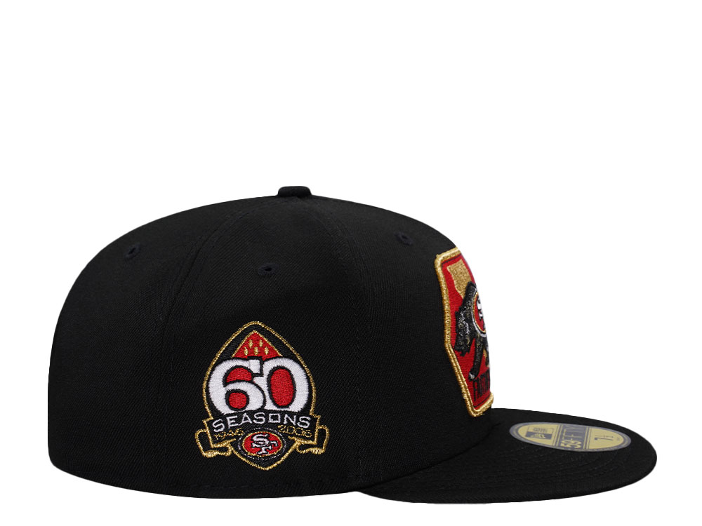 New Era San Francisco 49ers 60 Seasons Black Prime Edition 59Fifty Fitted Hat