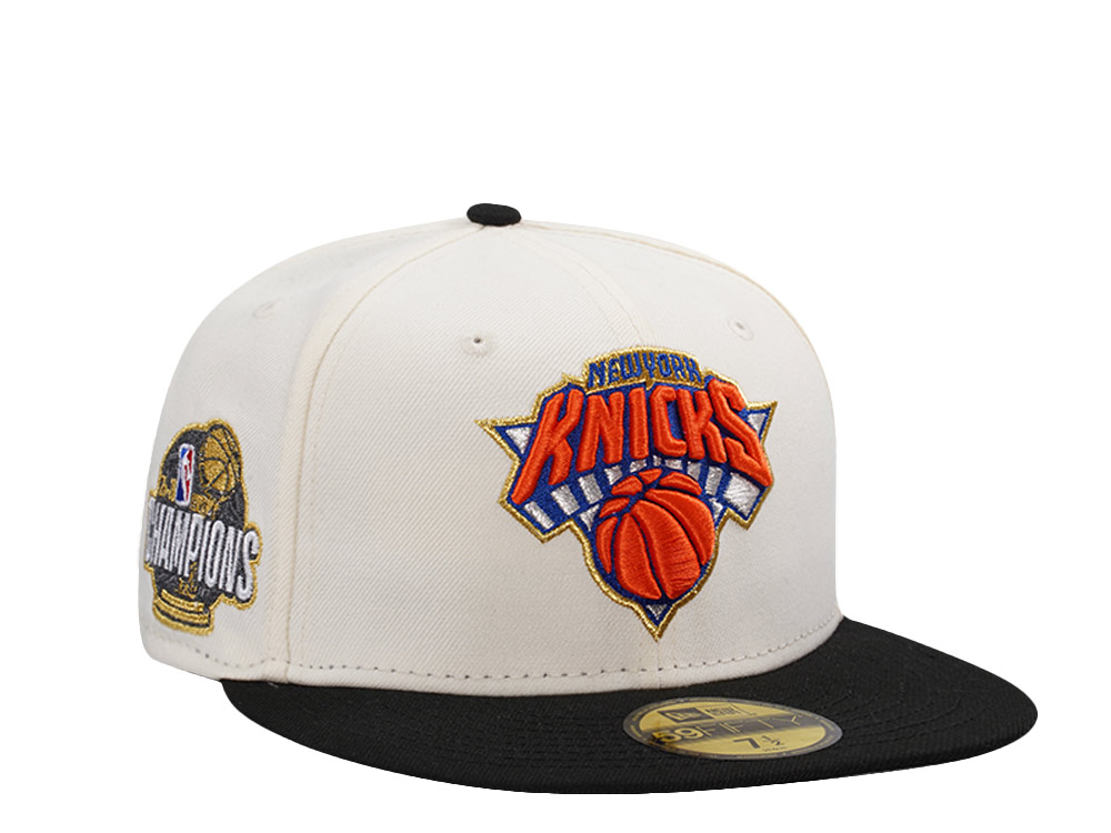 New Era New York Knicks NBA Champions 25-26 Chrome Two Tone Edition 59Fifty Fitted Hat