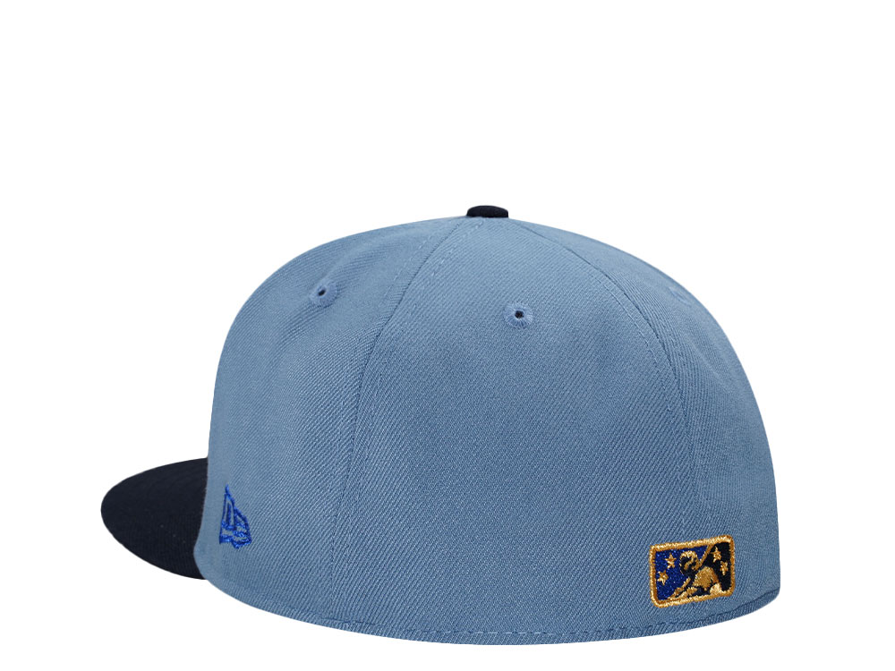 New Era Toledo Mud Hens Golden Blue Two Tone Edition 59Fifty Fitted Hat