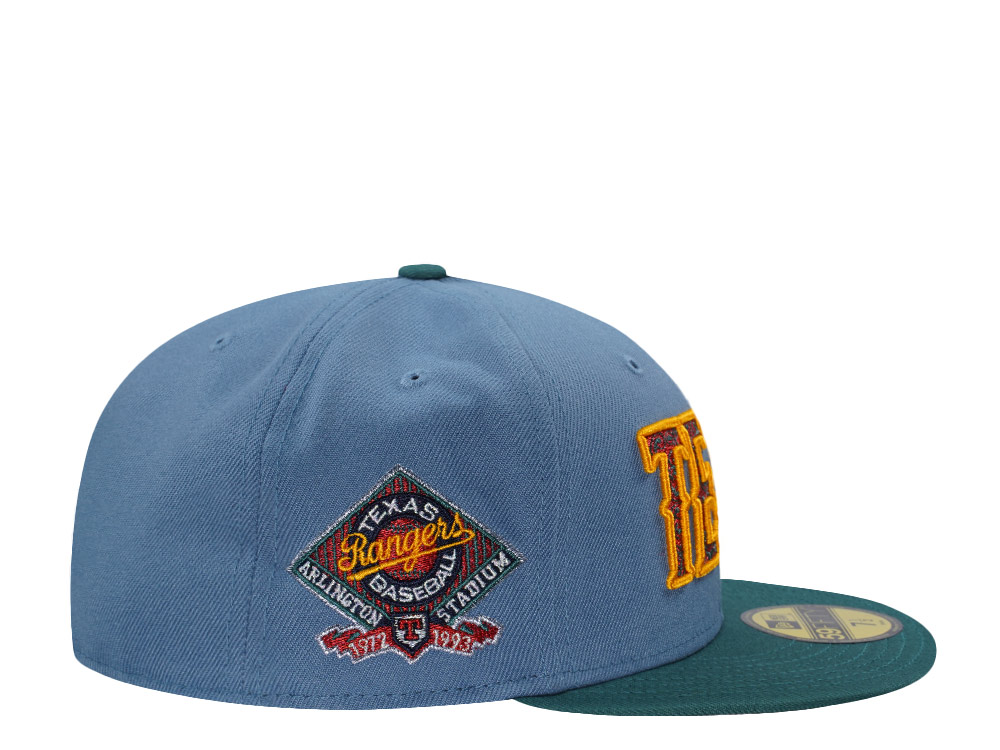 New Era Texas Rangers Arlington Stadium Blue Fade Two Tone Edition 59Fifty Fitted Hat