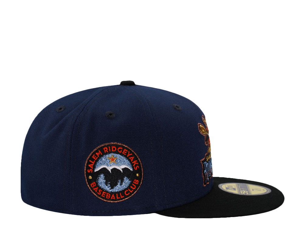 New Era Salem Ridge Yaks Metallic Navy Two Tone Edition 59Fifty Fitted Hat