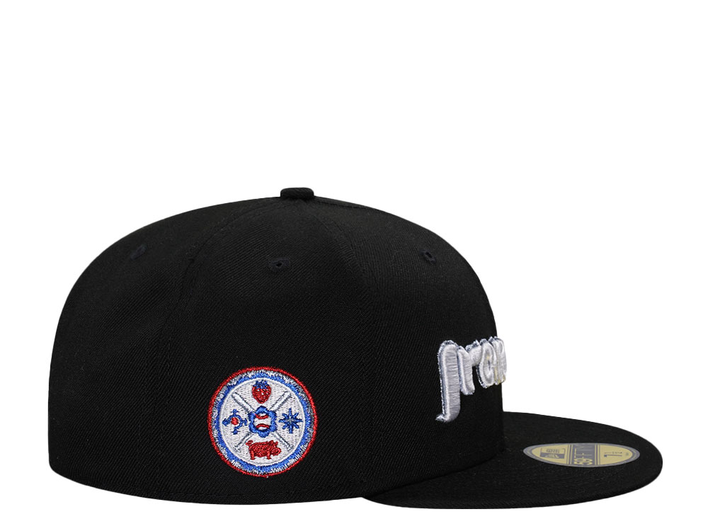 New Era Lehigh Valley IronPigs Black Throwback Edition 59Fifty Fitted Hat