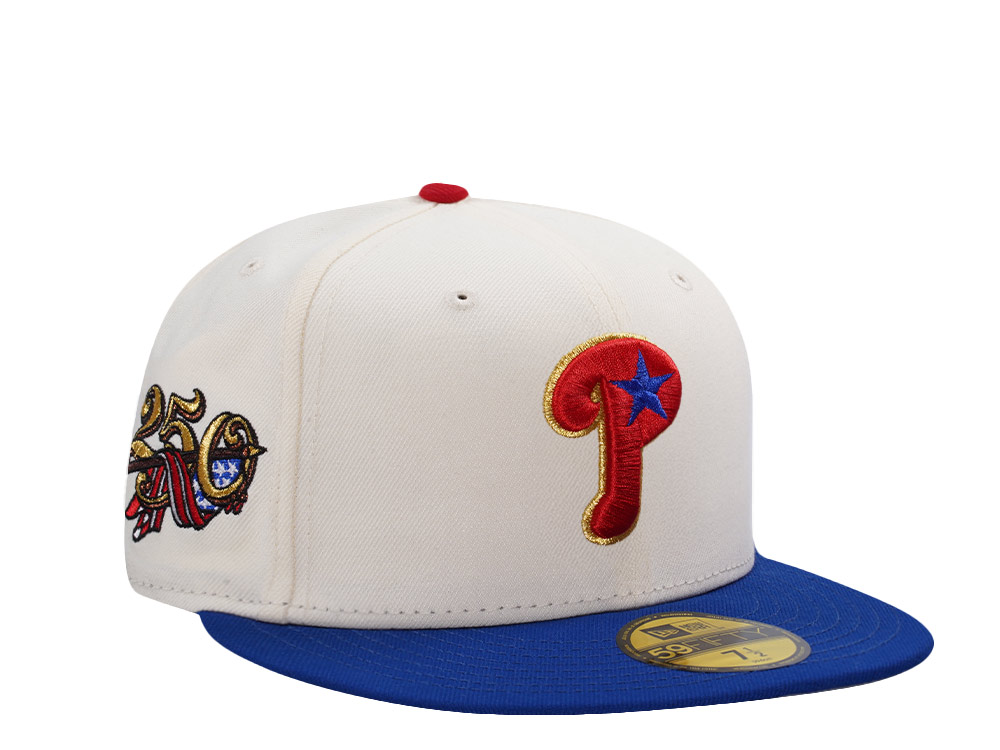 New Era Philadelphia Phillies 250th Anniversary Chrome Two Tone Edition 59Fifty Fitted Hat