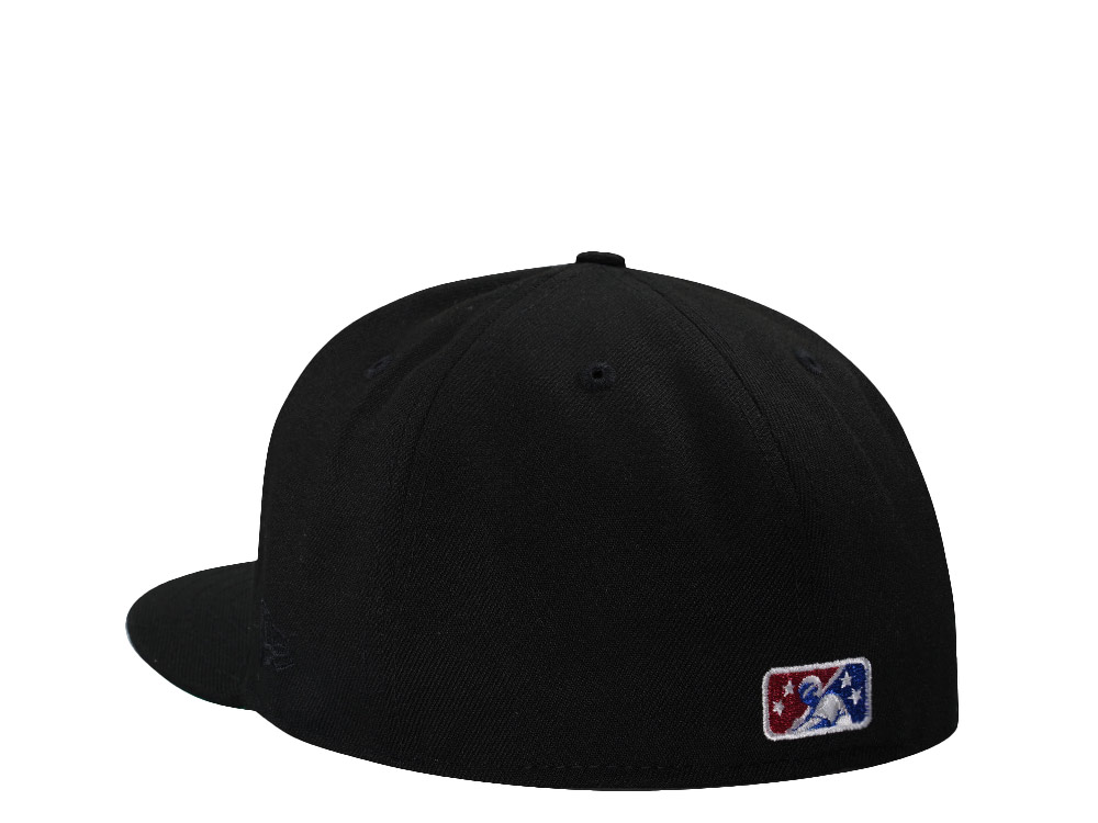New Era Somerset Patriots Black Throwback Edition 59Fifty Fitted Hat
