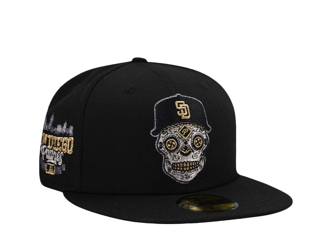 New Era San Diego Padres Black Skull Prime Edition 59Fifty Fitted Hat
