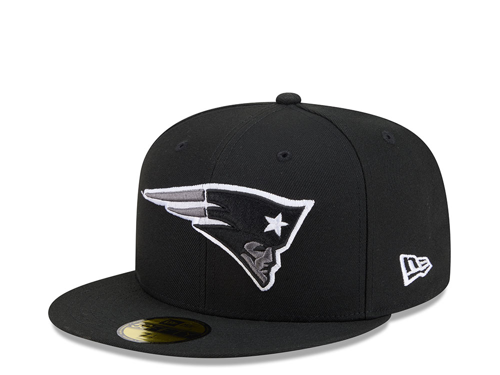 New Era New England Patriots Color Basic Black 59Fifty Fitted Hat
