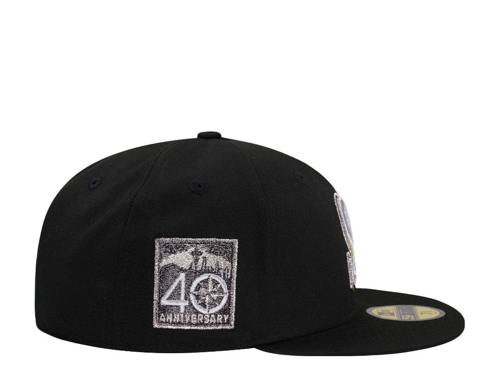 New Era Seattle Mariners 40th Anniversary Metallic Black Edition 59Fifty Fitted Hat