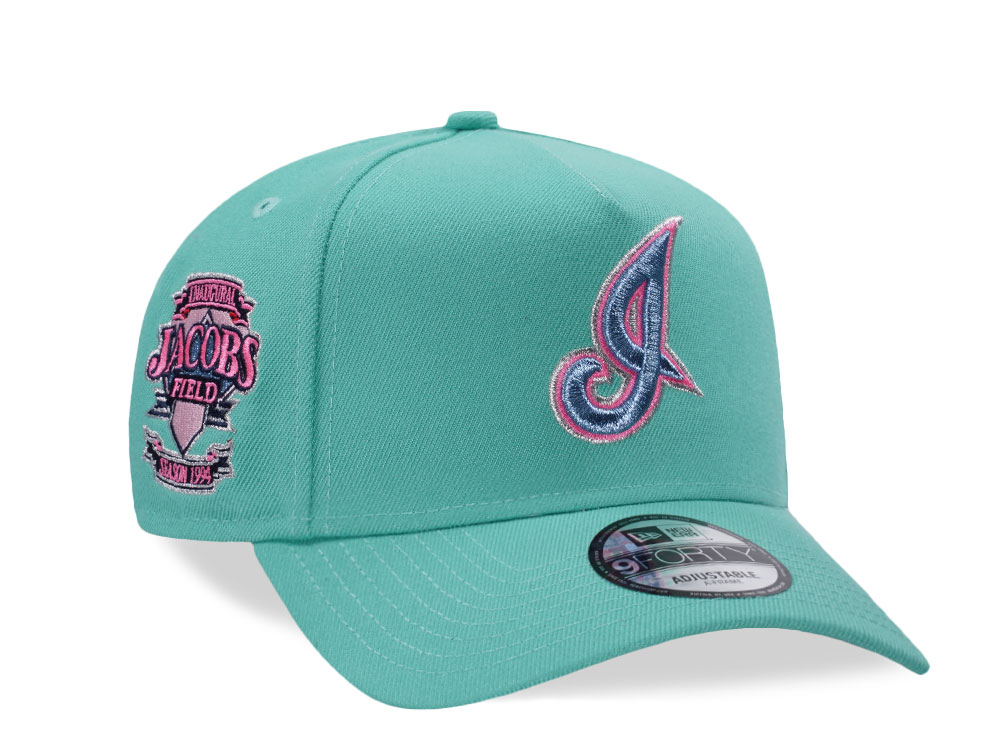 New Era Cleveland Indians Inaugural Season 1994 Candy Mint Prime Edition 9Forty A Frame Snapback Hat