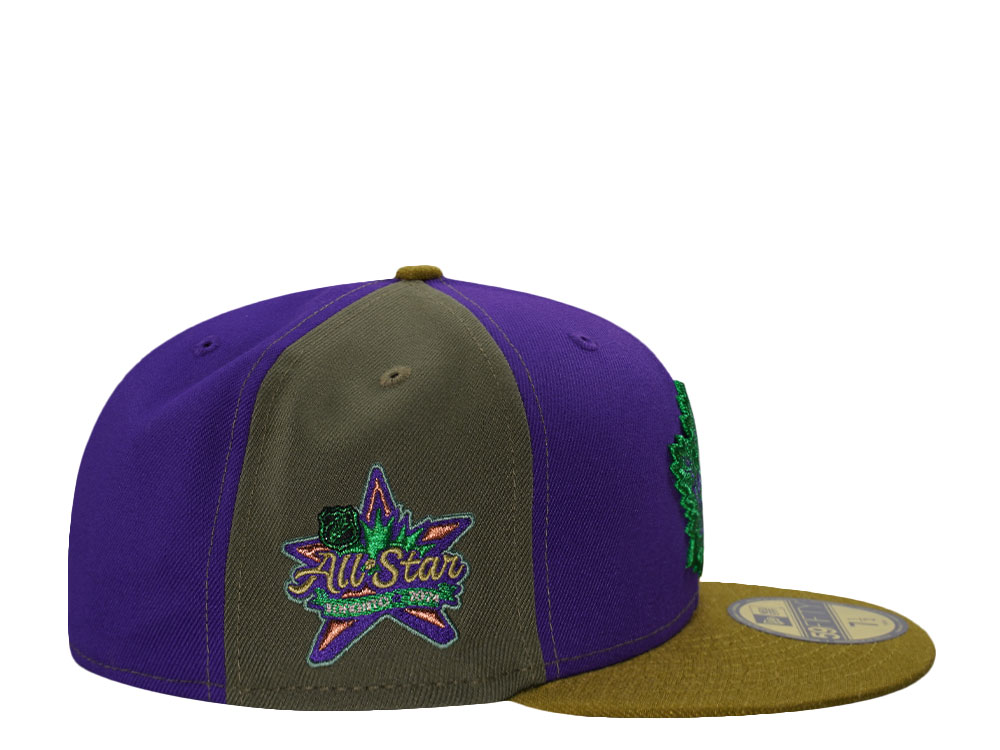 New Era Toronto Maple Leafs All Star Game 2024 Olive Purple Two Tone Edition 59Fifty Fitted Hat