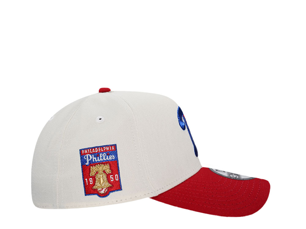 New Era Philadelphia Phillies 1950 Chrome Two Tone  9Forty A Frame Snapback Hat