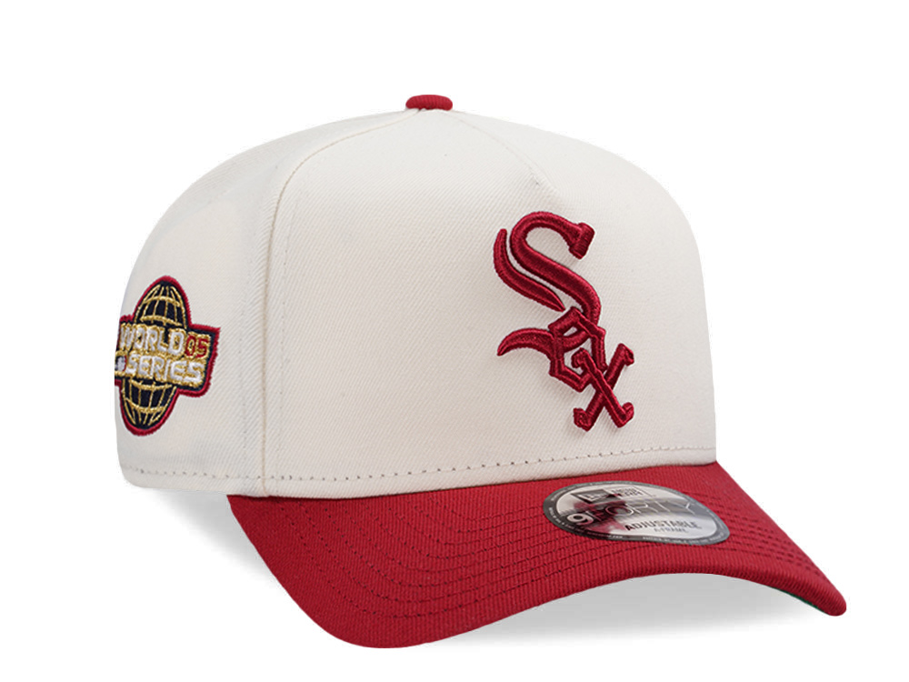 New Era Chicago White Sox World Series 2005 Chrome Two Tone Edition 9Forty A Frame Snapback Hat