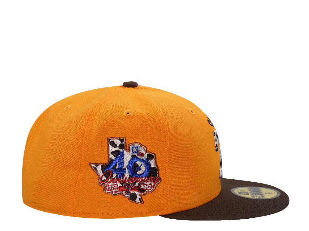 New Era Texas Rangers 40th Anniversary Gold Two Tone Edition 59Fifty Fitted Hat