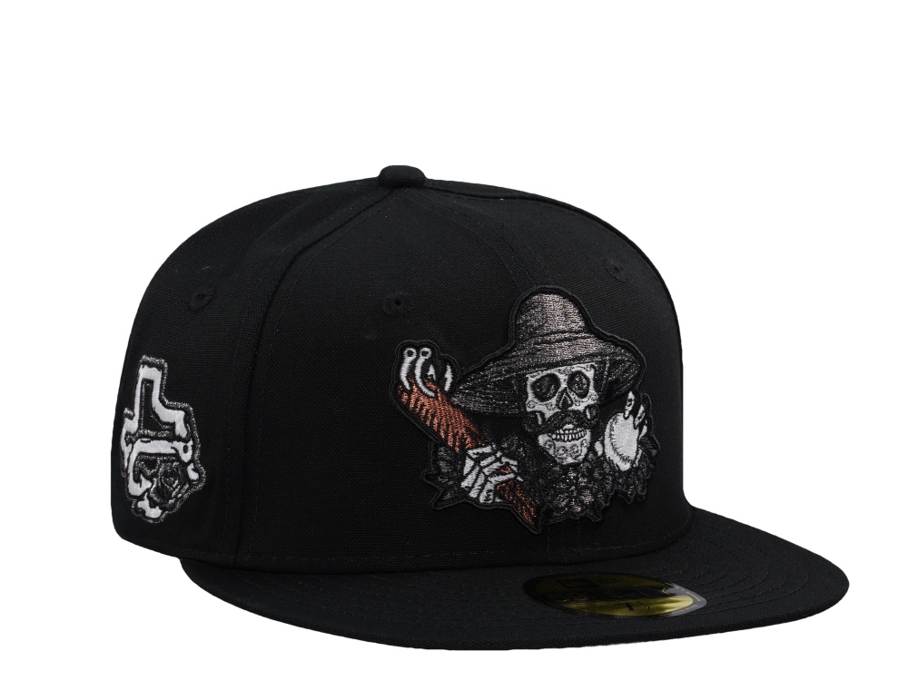 New Era Corpus Christi Hooks Canvas Black Prime Horror Edition 59Fifty Fitted Hat