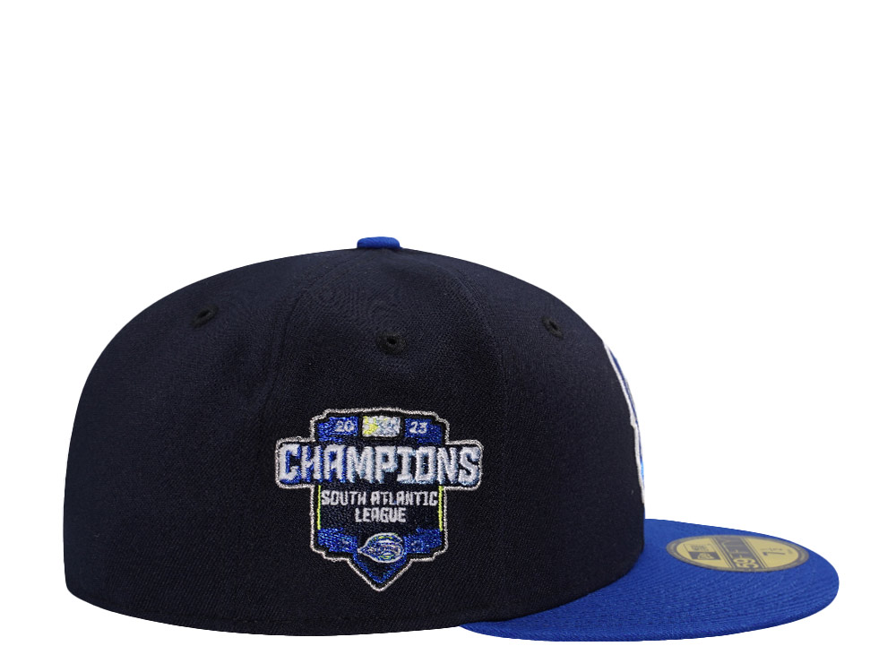 New Era Greenville Drive Champions Glacier Navy Two Tone Edition 59Fifty Fitted Hat