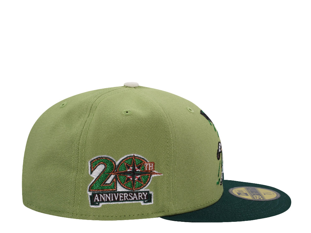 PRE-ORDER New Era Seattle Mariners 20th Anniversary Green Two Tone Edition 59Fifty Fitted Hat