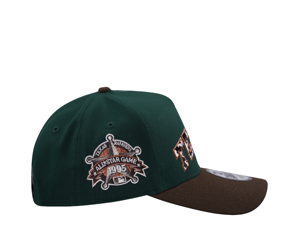 New Era Texas Rangers All Star Game 1995 Dark Green Two Tone Edition 9Forty A Frame Snapback Hat