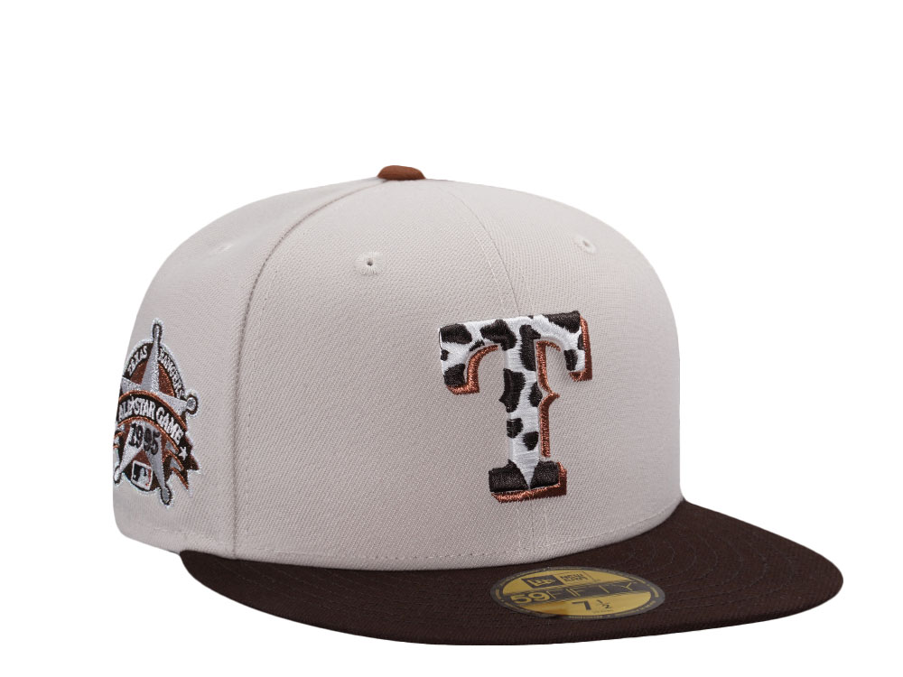 New Era Texas Rangers All Star Game 1995 Stone Two Tone Edition 59Fifty Fitted Hat