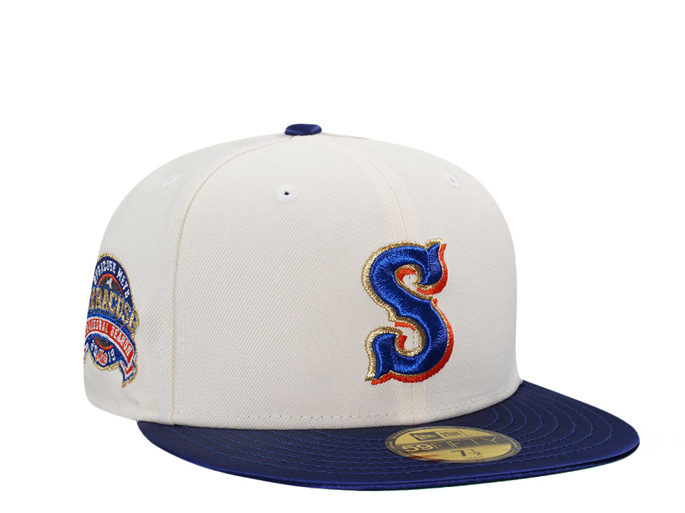 New Era Syracuse Mets Inaugural Season 2019 Chrome Satin Brim Edition 59Fifty Fitted Hat