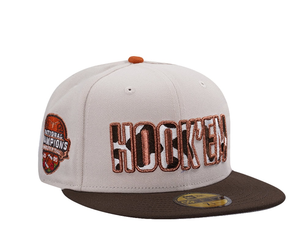 New Era Texas Longhorns Champions Stone Two Tone Edition 59Fifty Fitted Hat