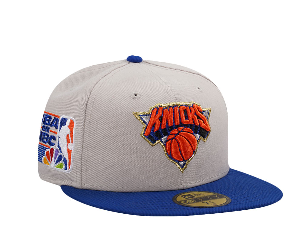 PRE-ORDER New Era New York Knicks NBA on NBC Stone Two Tone 59Fifty Fitted Hat