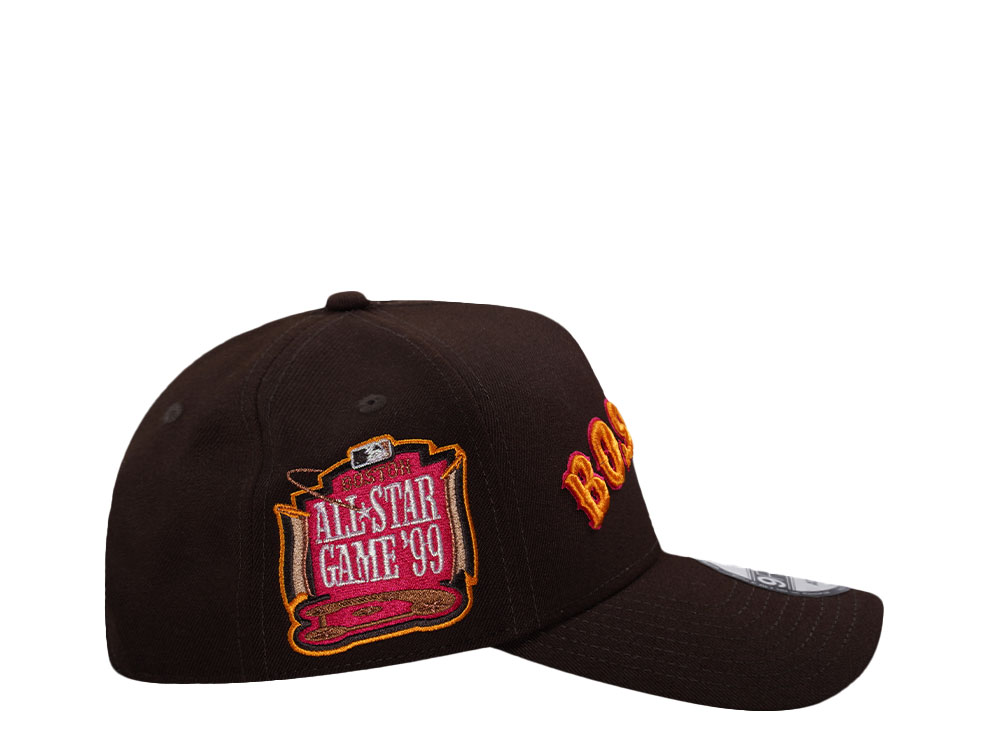 New Era Boston Red Sox All Star Game 1999 Burnt Wood Prime Edition 9Forty A Frame Snapback Hat